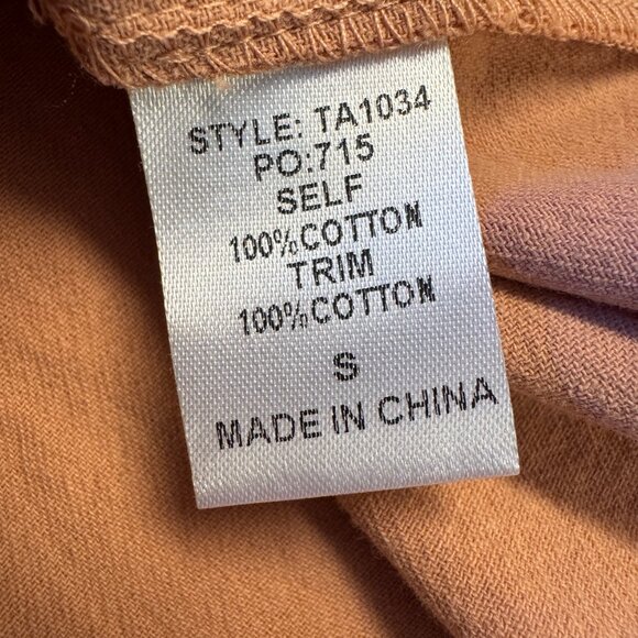 GiGio USA Babydoll Top Small Pink Rose Mauve Sleeveless Lace Trim Bow Back Girly - Picture 8 of 9